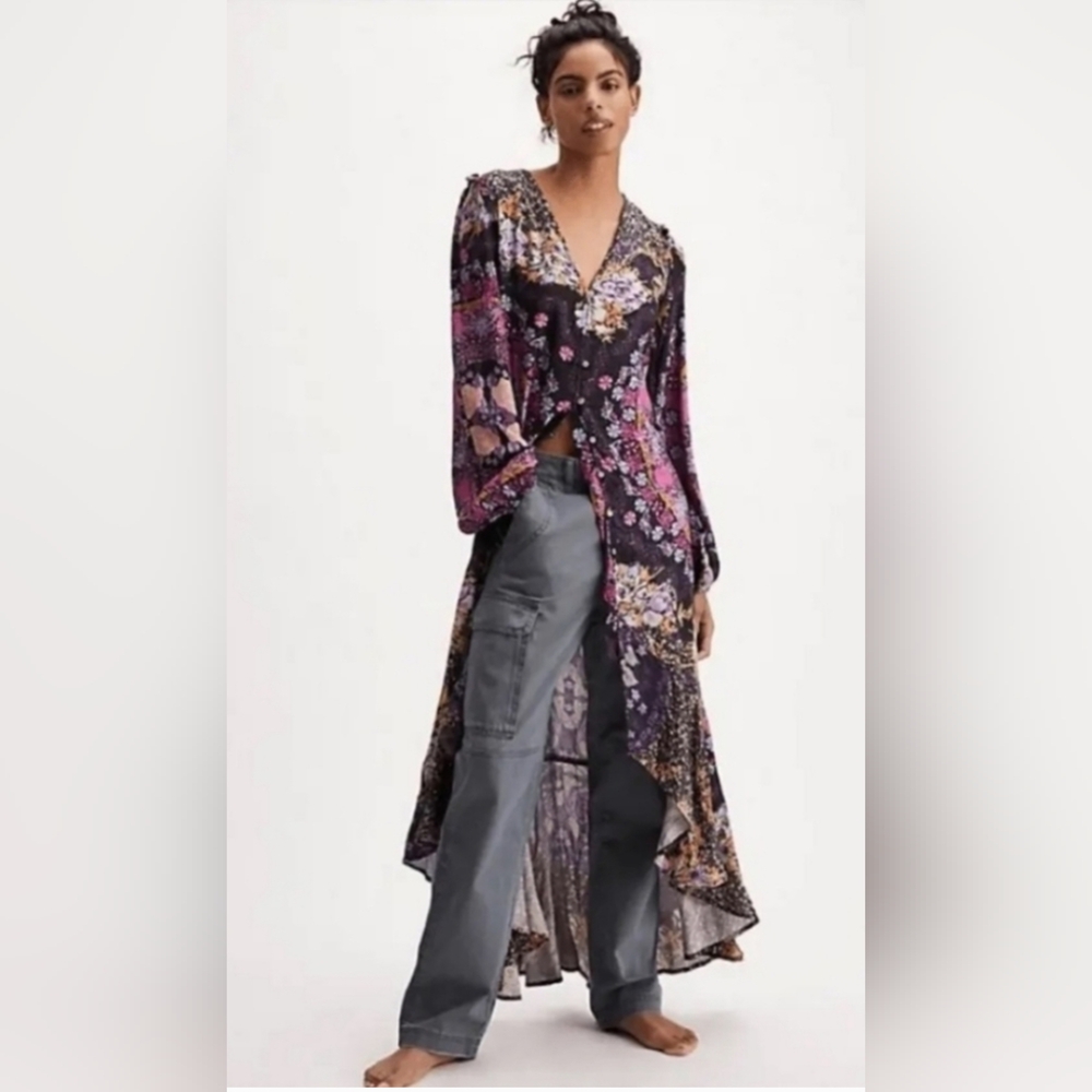 Free People Marais Printed Midi Dress